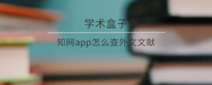 知网app怎么查外文文献