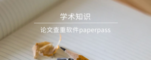 论文查重软件paperpass