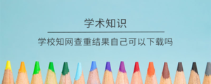 学校知网查重结果自己可以下载吗.png