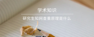 研究生知网查重原理是什么